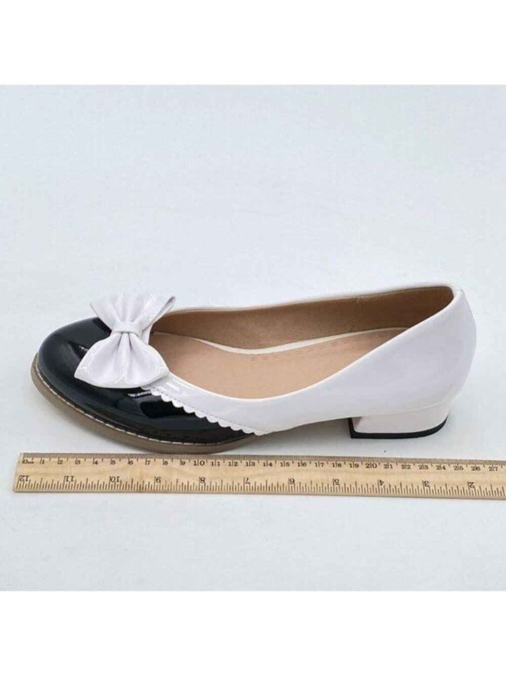 Girls Bowknot Princess Leather Uniform Moccasins Shoes Loafers Shoe